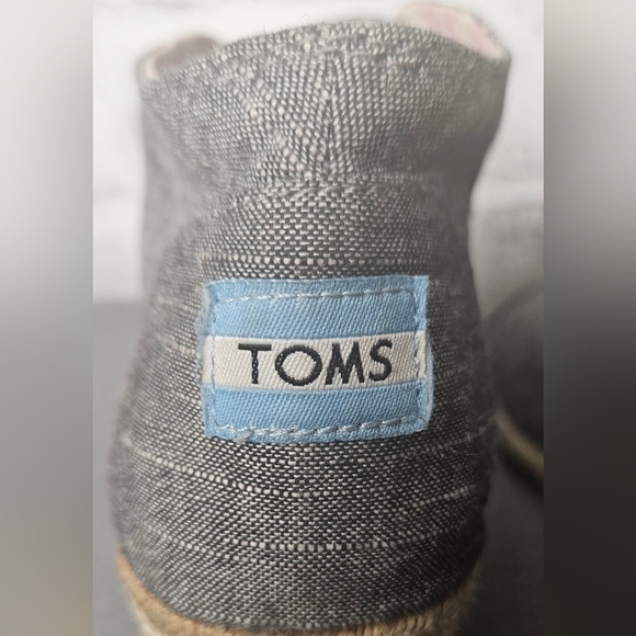 Toms Denim Desert Chambray Wedge Ankle Boots - Picture 10 of 16